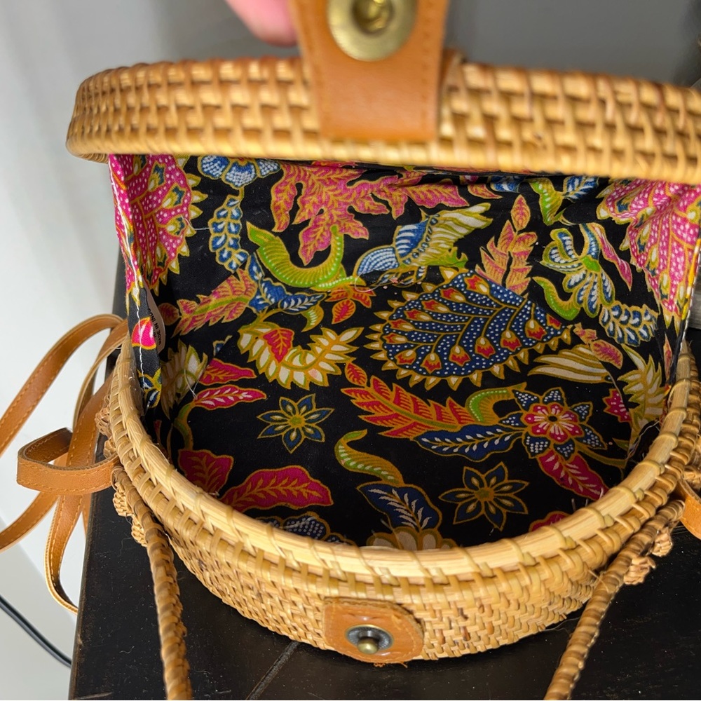 Boho wicker bag